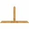 Ekena Millwork Portland Rough Sawn Timber Gable Bracket, Western Red Cedar, 84"W x 49"H x 4"D x 6"F, 14/12 Pitch GBW084X49X0406POR00RWR - alternate 1